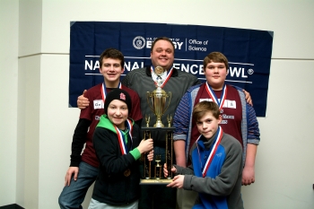 1st Place Henderson County North Middle School, from left: (Top) Deegan Lawrence, Coach Chris Fifer and D.J. Banks. (Bottom) Luke Payne, Alex Chandler and Nick Cissell (not pictured). 1st Place Henderson County North Middle School, from left: (Top) Deegan Lawrence, Coach Chris Fifer and D.J. Banks. (Bottom) Luke Payne, Alex Chandler and Nick Cissell (not pictured).