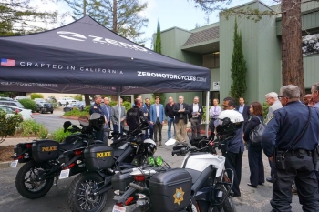 Zero Motorcycle in Scotts Valley, California, manufactures electric motorcycles, and offers a fleet program for police, security and military customers. Zero Motorcycle in Scotts Valley, California, manufactures electric motorcycles, and offers a fleet program for police, security and military customers.