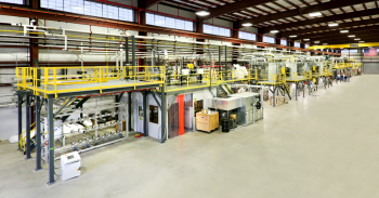 The Energy Departmentâs Carbon Fiber Technology Facility at Oak Ridge National Laboratory provides clean energy companies and researchers with the opportunity to develop less expensive, better-performing carbon fiber materials and manufacturing processes. Pictured here is the carbon fiber conversion line with the in-line melt spinner. The melt-spinner will be used to produce new precursor fibers that will then be converted to carbon fiber. In collaboration with industrial partners, these fibers will be used to produce prototype composite parts for applications, such as automotive parts, wind turbine blades and thermal insulation. | Photo courtesy of Oak Ridge National Laboratory. The Energy Departmentâs Carbon Fiber Technology Facility at Oak Ridge National Laboratory provides clean energy companies and researchers with the opportunity to develop less expensive, better-performing carbon fiber materials and manufacturing processes. Pictured here is the carbon fiber conversion line with the in-line melt spinner. The melt-spinner will be used to produce new precursor fibers that will then be converted to carbon fiber. In collaboration with industrial partners, these fibers will be used to produce prototype composite parts for applications, such as automotive parts, wind turbine blades and thermal insulation. | Photo courtesy of Oak Ridge National Laboratory.