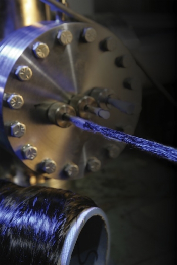 Lightweight materials, such as high-strength steel, aluminum, magnesium and carbon fiber can help improve fuel economy in future vehicles. This is a carbon fiber from microwave-assisted plasma unit -- a unit that is part of the process to transform precursor fibers into carbon fibers that can be used in vehicles. | Photo courtesy of Oak Ridge National Laboratory. Lightweight materials, such as high-strength steel, aluminum, magnesium and carbon fiber can help improve fuel economy in future vehicles. This is a carbon fiber from microwave-assisted plasma unit -- a unit that is part of the process to transform precursor fibers into carbon fibers that can be used in vehicles. | Photo courtesy of Oak Ridge National Laboratory.