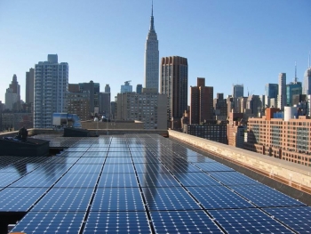 Solar Energy Systems installation, courtesy of Sustainable CUNY Solar Energy Systems installation, courtesy of Sustainable CUNY