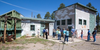 National Park Service staff responsible for initiating the Manhattan Project National Historical Park tour legacy sites at Los Alamos National Laboratory. National Park Service staff responsible for initiating the Manhattan Project National Historical Park tour legacy sites at Los Alamos National Laboratory.