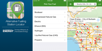 The Alternative Fueling Station Locator iPhone app helps you find fueling stations that offer electricity, natural gas, biodiesel, E85, propane, or hydrogen. | Energy Department The Alternative Fueling Station Locator iPhone app helps you find fueling stations that offer electricity, natural gas, biodiesel, E85, propane, or hydrogen. | Energy Department