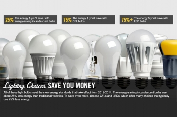 Smart lighting choices can save you money. Smart lighting choices can save you money.