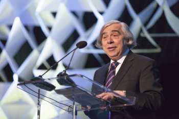 Energy Secretary Ernest Moniz highlighted the importance of clean energy technologies to the global transition to a low-carbon future. | Photo by Sarah Gerrity, Energy Department. Energy Secretary Ernest Moniz highlighted the importance of clean energy technologies to the global transition to a low-carbon future. | Photo by Sarah Gerrity, Energy Department.