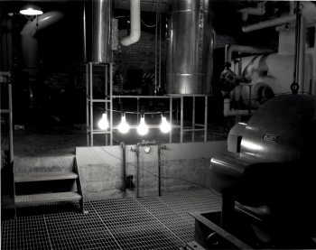 These are the first lightbulbs lit by nuclear fission at Argonne's EBR or Experimental Breeder Reactor.| Energy Department photo. These are the first lightbulbs lit by nuclear fission at Argonne's EBR or Experimental Breeder Reactor.| Energy Department photo.