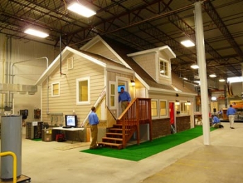 The Utah weatherization assistance program built a new demonstration house to train weatherization workers. The Intermountain Weatherization Training Center is located in a warehouse in Clearfield, Utah. | Photo courtesy of Intermountain Weatherization Training Center The Utah weatherization assistance program built a new demonstration house to train weatherization workers. The Intermountain Weatherization Training Center is located in a warehouse in Clearfield, Utah. | Photo courtesy of Intermountain Weatherization Training Center