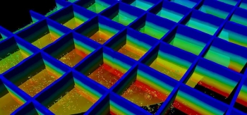 The National Geothermal Data System deploys free, open-source online scientific information, a mammoth resource of geoscience data. In the data visualization shown here, Schlumberger utilized bottom hole temperatures from the National Geothermal Data Systems (NDGS) on-line platform to supplement subscription data temperatures used to create basin-wide 3D temperature models in Petrel Exploration and Production software | photo courtesy of Schlumberger The National Geothermal Data System deploys free, open-source online scientific information, a mammoth resource of geoscience data. In the data visualization shown here, Schlumberger utilized bottom hole temperatures from the National Geothermal Data Systems (NDGS) on-line platform to supplement subscription data temperatures used to create basin-wide 3D temperature models in Petrel Exploration and Production software | photo courtesy of Schlumberger