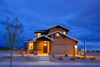 Palo Duro Homes built this 2,215 square-foot home in Sante Fe, New Mexico to the performance criteria of the U.S. Department of Energy Zero Energy Ready Home (ZERH) program. The project won a 2015 DOE Housing Innovation Award.
Photo courtesy Palo Duro Homes Palo Duro Homes built this 2,215 square-foot home in Sante Fe, New Mexico to the performance criteria of the U.S. Department of Energy Zero Energy Ready Home (ZERH) program. The project won a 2015 DOE Housing Innovation Award.
Photo courtesy Palo Duro Homes