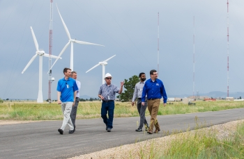 Assistant Secretary of the Office of Energy Efficiency and Renewable Energy David Friedman visiting the Wind Testing Facility at the National Renewable Energy Laboratory. Photo Courtesy | National Renewable Energy Laboratory Assistant Secretary of the Office of Energy Efficiency and Renewable Energy David Friedman visiting the Wind Testing Facility at the National Renewable Energy Laboratory. Photo Courtesy | National Renewable Energy Laboratory
