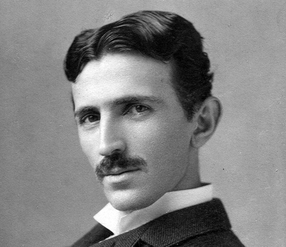 Nikola Tesla in or around 1890, when the inventor was in his mid-30s. | Photo is in the public domain. Image courtesy of the Library of Congress.