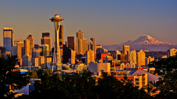 The City of Seattle has long been at the leading edge of environmental innovation. Seattle has been recycling for over 25 years and today has one of the highest recycling and composting rates nationwide. In 2005, Seattle City Light became the first electric utility in the nation to be carbon neutral. Recently, Seattle was recognized as the âmost sustainable city in the nationâ by STAR communities with a 5-STAR rating and the highest score to date. âPhoto courtesy of University of Washington Department of Biochemistry. The City of Seattle has long been at the leading edge of environmental innovation. Seattle has been recycling for over 25 years and today has one of the highest recycling and composting rates nationwide. In 2005, Seattle City Light became the first electric utility in the nation to be carbon neutral. Recently, Seattle was recognized as the âmost sustainable city in the nationâ by STAR communities with a 5-STAR rating and the highest score to date. âPhoto courtesy of University of Washington Department of Biochemistry.
