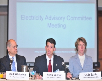 From Left to Right: The Honorable Mark Whitenton; The Honorable Kevin Kolevar, Chair; Linda Stuntz From Left to Right: The Honorable Mark Whitenton; The Honorable Kevin Kolevar, Chair; Linda Stuntz