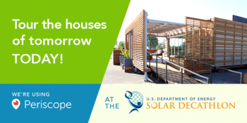<a href="https://www.youtube.com/playlist?list=PLgU0cHea5t3oLCfmB4R3vMPrUCCdCa8_O">Watch recordings</a> of our live house tours from Solar Decathlon 2015!