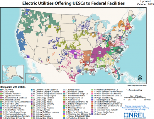 Utilities Offering Federal Utility Energy Service Contracts Department Of Energy