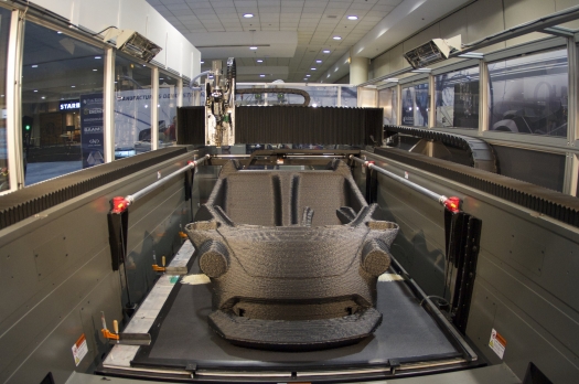 The Future Of Manufacturing Takes Shape 3d Printed Car On Display