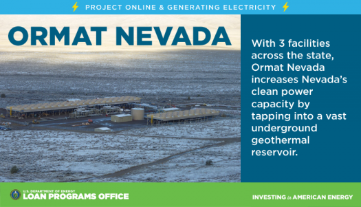 ormat nevada department of energy