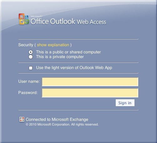 Instructions For Using Secure Email Via Outlook Web Access