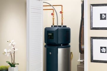 Hot Showers Fresh Laundry Clean Dishes Department Of Energy The Ge Geospringâ Electric Heat Pump Water Heater