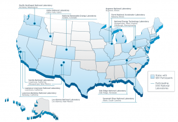 Map of states with SBV businesses.