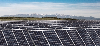 Photo of solar photovoltaic array Photo of solar photovoltaic array