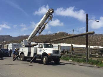 Stepping through the repair process to restore power