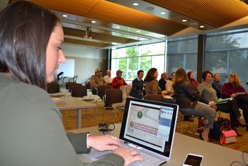 Members of the public recently attended an informational meeting to learn about EMâs plans for building a dry storage pad for cesium and strontium capsules currently stored in a water-filled pool.