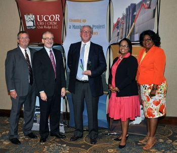 Left to right, Ron Slottke, Jay Mullis, Robert Aft, Christy Jackiewicz and Freda Hopper.