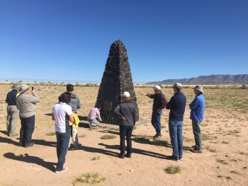 DOE and NPS staff visited the Trinity site, where Manhattan Project personnel detonated the worldâs first nuclear device.