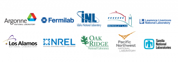 Energy I-Corps national laboratory logos.