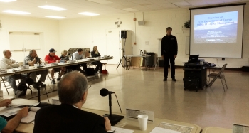 LM's informational briefing to the NSSAB featured an overview of LMâs history and mission, with emphasis on the Project Shoal Area and the Central Nevada Test Area.