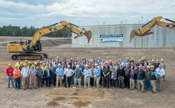 Energy Secretary Rick Perry joined about 100 Savannah River Site employees for the groundbreaking of Saltstone Disposal Unit 7.