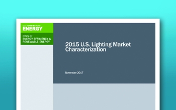 Thumbnail image of the cover of the 2015 U.S. Lighting Market Characterization.