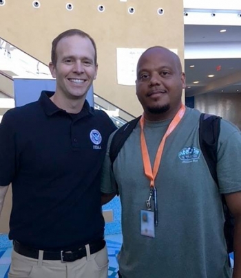 Jose Rivera with the FEMA administrator