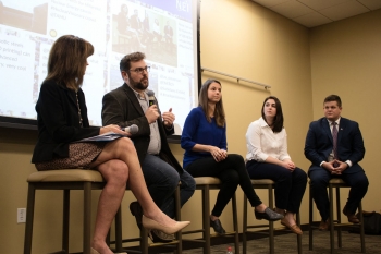 Panelists at the Texas A&M Millennial Nuclear Caucus