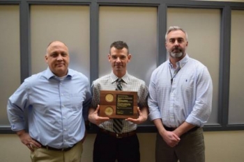 Joint Base Charleston and NNSA Operations Team, left to right, Ken Brown, Cameron Johnson and Matt Dugan. Team members not pictured: Rob Suminsby, Brian Scarborough, David Castellano and Bill Gonzales