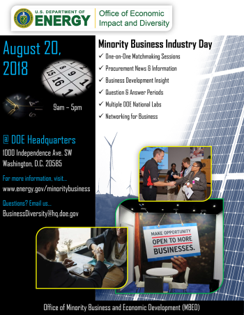 Minority Business Industry Day Flyer