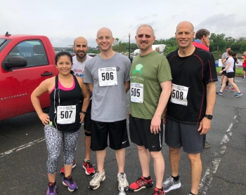 From left, Claudia Miranda, Nate St. Martin, Ed Byers, Dale Conwell, and Walter Cole of NNSAâs Defense Programs Decision Support team.