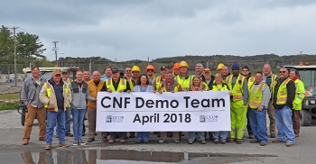 Demolition team of the East Tennessee Technology Parkâs (ETTP) Central Neutralization Facility