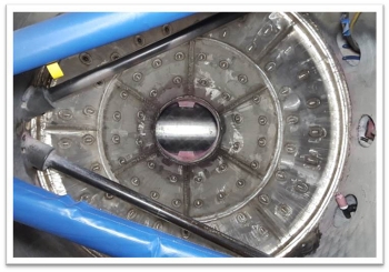 The new conical shape of the Denitration Mineralization Reformer.