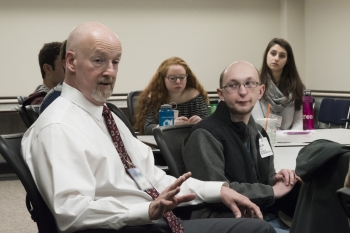 Dr. Mark Anderson addresses the class