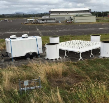 Photo of a wind profiler.