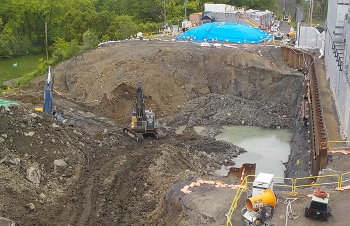 This photo shows the H2 site post-demolition.