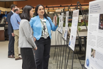 Sol Arroyo-Sola shares highlights about fellowship experience with a colleague.