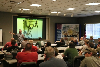 Kalle Hyrkas, certified safety professional and manager of the âlockout/tagoutâ program at the HAMMER Federal Training Center, provides training for Bonneville Power Administration employees as part of a recent safety workshop.