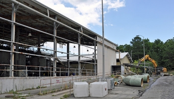 Initial demolition activities at Oak Ridge's TSCA Incinerator began recently.