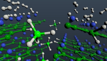 Graphic of hydrogen storage pathway.