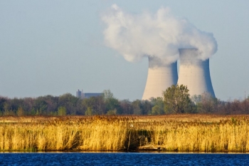 stock photo of a nuclear power plant