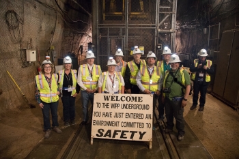 EM SSAB Members at the WIPP Underground