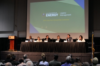 A panel discussion at the 2018 Long-Term Stewardship Conference in Grand Junction, Colorado.